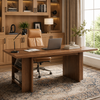 Mid Size Executive Workstation Oak